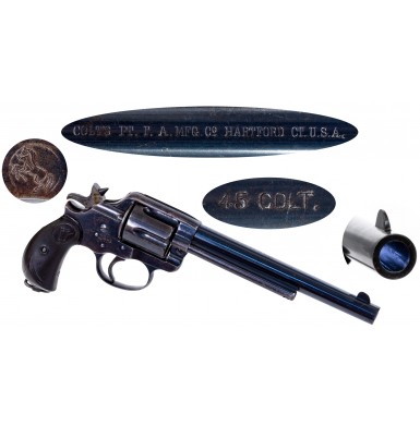 Very Fine 7 1/2" Barreled Colt Model 1878 Double Action Frontier Revolver in .45 Colt