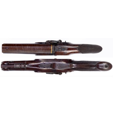 Fine Carbine Bore Percussion Overcoat Pistol by Prosser