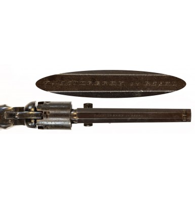 Extremely Rare Swiss-Made Colt Model 1849 Pocket Revolver by Valentin Sauerbrey