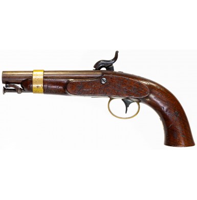 Very Nice Ames Model 1842 Box Lock Naval Pistol
