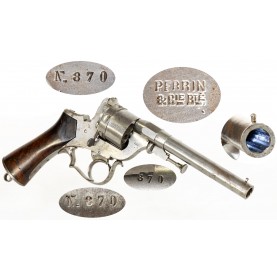 Fine Civil War Era French Model 1860 Perrin Revolver