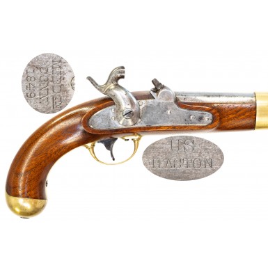 Very Fine 1849 Dated US Model 1842 Pistol by Henry Aston