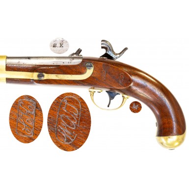 Very Fine 1849 Dated US Model 1842 Pistol by Henry Aston