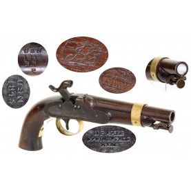 Very Fine US Model 1842 Box Lock Naval Pistol by Ames
