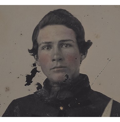 Double Armed Confederate Ambrotype with Large Bowie and Beals Pocket Revolver - Company E 28th North Carolina