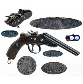 Rare Belgian M1877 Nagant Gendarmerie Pistol