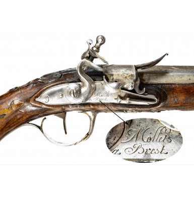 Silver Mounted French Flintlock Coat Pistols by Mollet