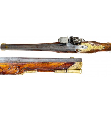 Beautiful Pair of 18th Century Flintlock Holster Pistols by Petter of Vevay
