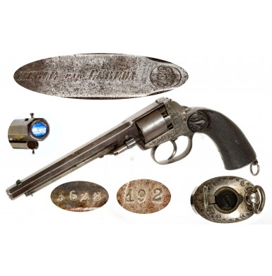 Extremely  Rare Percussion Revolver by Antonin Lebeda of Prague