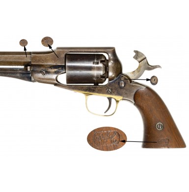Early Martially Marked Remington-Elliott Old Model 1861 Navy Revolver