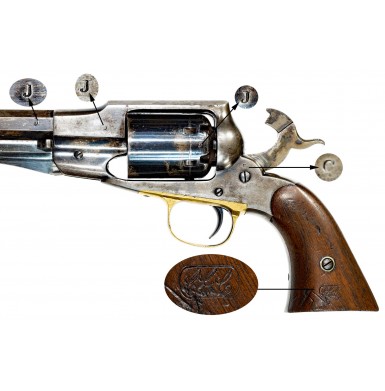 Fine Martially Marked Remington Old Model 1861 Navy Revolver