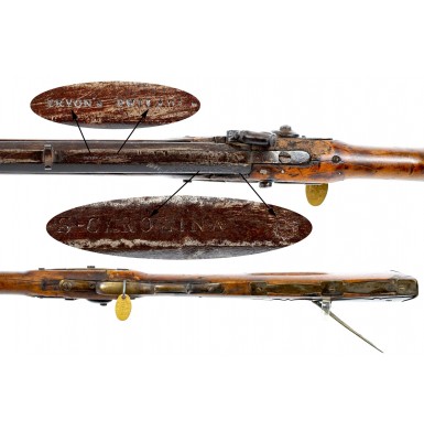 Extremely Rare Tryon Made South Carolina Militia Contract Rifle - Possibly the only surviving example from the 1834 order for 200!