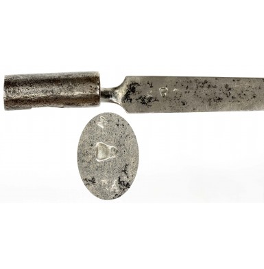 Scarce Early Federal Era American Socket Bayonet - Maker Marked RA
