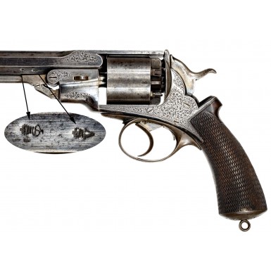 Alexander Henry Retailer Marked Pryse & Cashmore "Daw" Revolver with Very Rare Topstrap