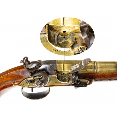 Attractive Brass Barreled Flintlock Holster Pistol by John Richards of London