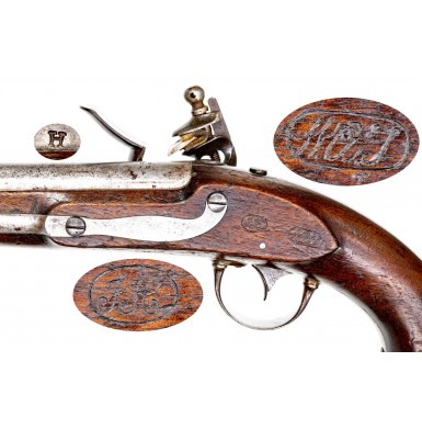 Attractive & Nicely Priced US Model 1836 Pistol by Waters in Original Flint