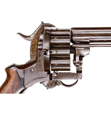 Rare 20-Shot Lefaucheux "High Capacity" Pin Fire Revolver