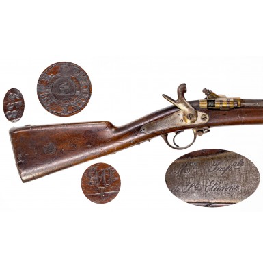 Scarce Franco-Prussian War Era French Military Tabatière Alteration of a Model 1853 Musket