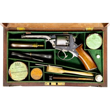 Extremely Rare TW Radcliffe - Columbia SC Retailer Marked Fully Cased 4th Model Tranter 80-Bore Revolver