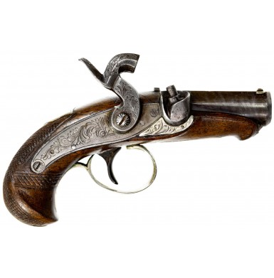 Very Fine JE Evans Peanut Sized Philadelphia Derringer Pistol