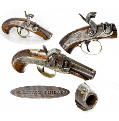 Very Fine JE Evans Peanut Sized Philadelphia Derringer Pistol