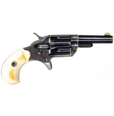 Outstanding Ivory Gripped Blue and Case Color Finished Colt New Line 30RF Revolver