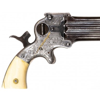 Nimschke Engraved 4-Inch Three-Barreled Marston Derringer