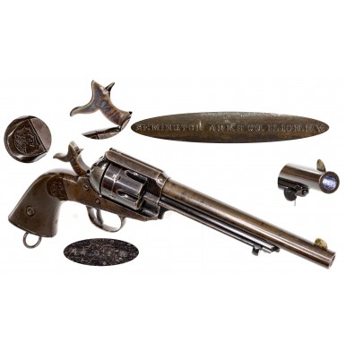 Scarce Blued Remington Model 1890 Revolver 