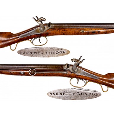 Extremely Rare Barnett Cape Cavalry Double Barrel Carbine in Fine Condition