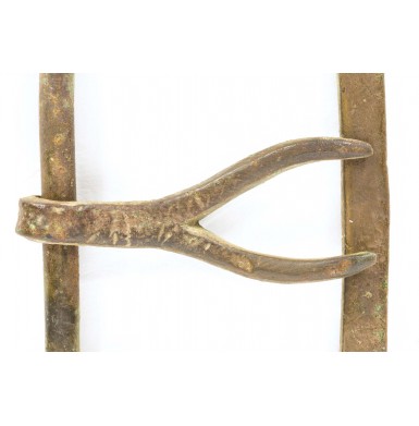 Attractive Dug Confederate Forked Tongue Belt Plate