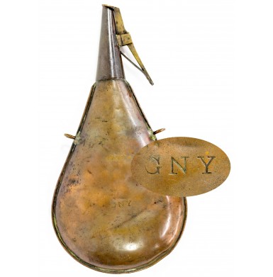 Gosport Navy Yard "GNY" Marked Powder Flask - Rare - Only 500 Produced