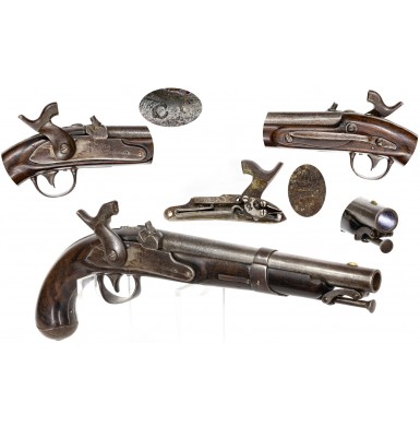 Adams of Richmond Confederate Altered US Model 1826 Naval Pistol