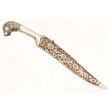 Decorative Indian Chhuri Didkhami Lion Pommel Dagger