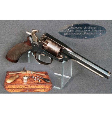 Cased Deane Harding Revolver - About Excellent