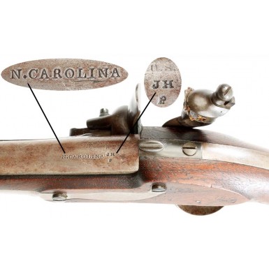 Extremely Rare N. CAROLINA marked US M-1836 Pistol