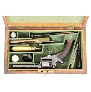 Cased Adams Pocket Revolver - Louisville Retailer Marked