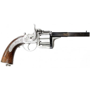 Cased Eyraud's 1858 Patent Revolver