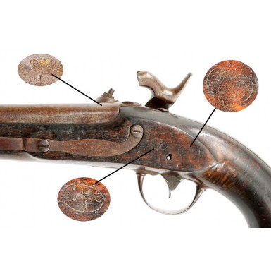 Confederate Altered M-1836 Pistol by Adams of Richmond