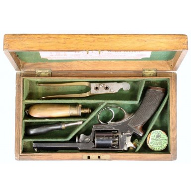 Cased Adams Pocket Revolver Retailed by Reilly
