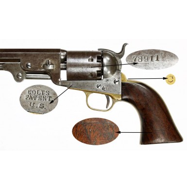 Colt Navy-Army Martially Marked Model 1851 Revolver