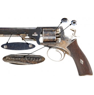 Cased Webley Wedge Frame Revolver