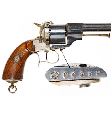 Fine M1854 Lefaucheux Revolver
