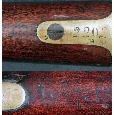 Confederate Imported JS/Anchor P-1853 With A B Suffix Numbered Buttplate