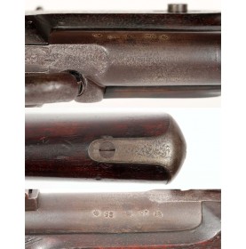 Confederate Imported Checkered & Engraved Jeff Davis Rifle Musket