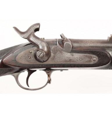 Confederate Imported Checkered & Engraved Jeff Davis Rifle Musket
