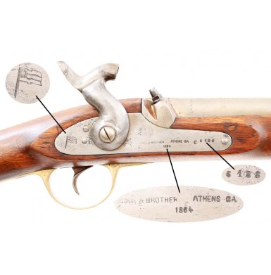 Confederate Cook & Brother Rifle - About Fine