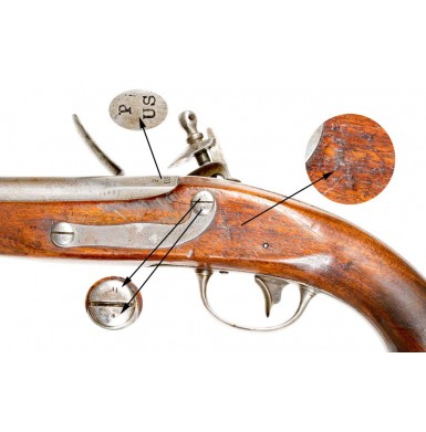 Rare US Model 1813 Army Pistol by North