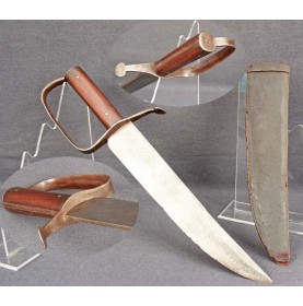 Confederate D-Guard Bowie Knife & Scabbard